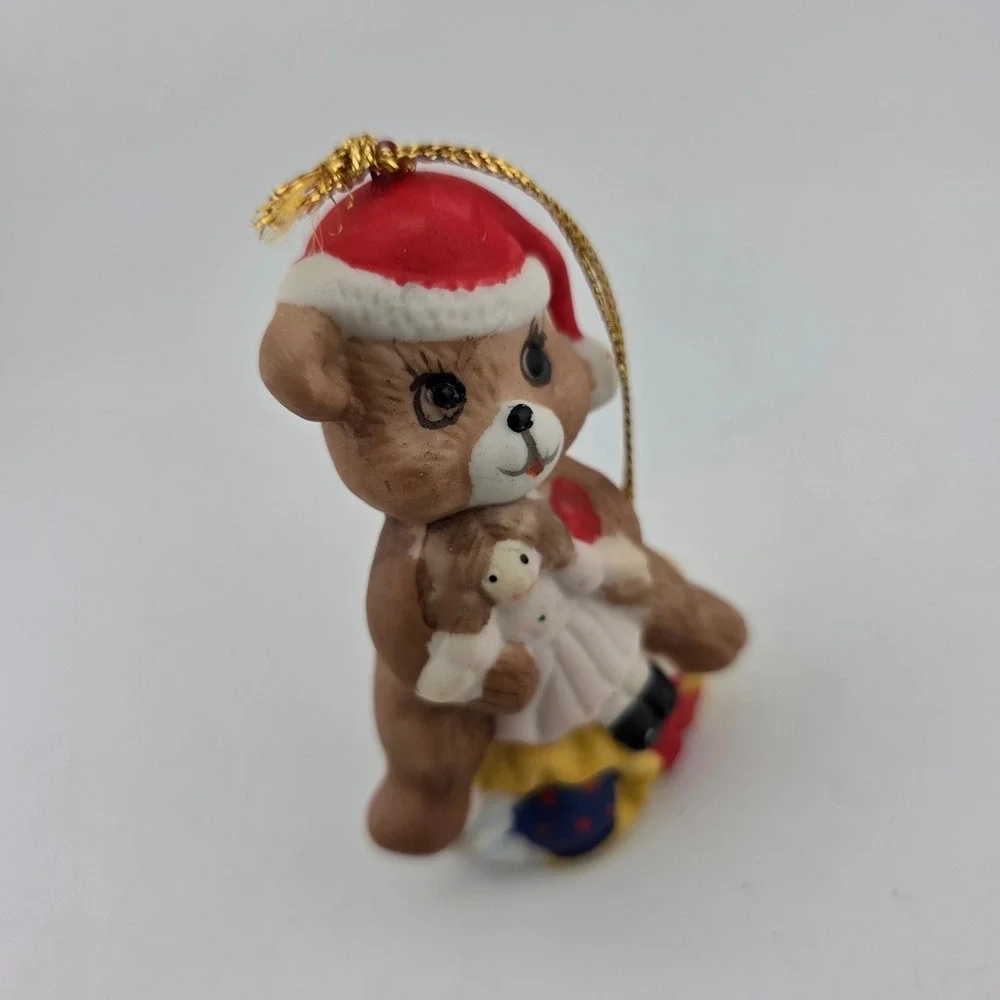 CITGO Vintage‎ Christmas Ornaments 5pc 1992-1993 7-Eleven Penguin Bear Santa Mix